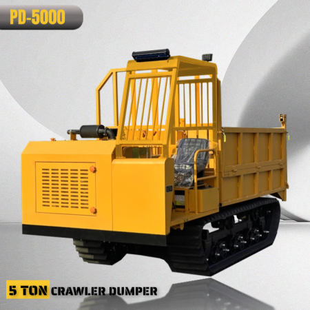 د PD-5000 د پام د تیلو ټراکټور 5 ټنه کرالر ډمپ ټرک